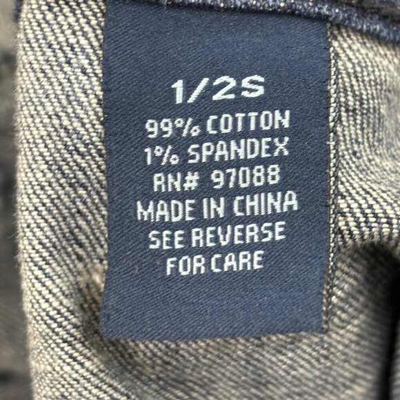 Delia's taylor Distressed Skinny Women's size 2P Dark Blue Denim jeans - Picture 3 of 4